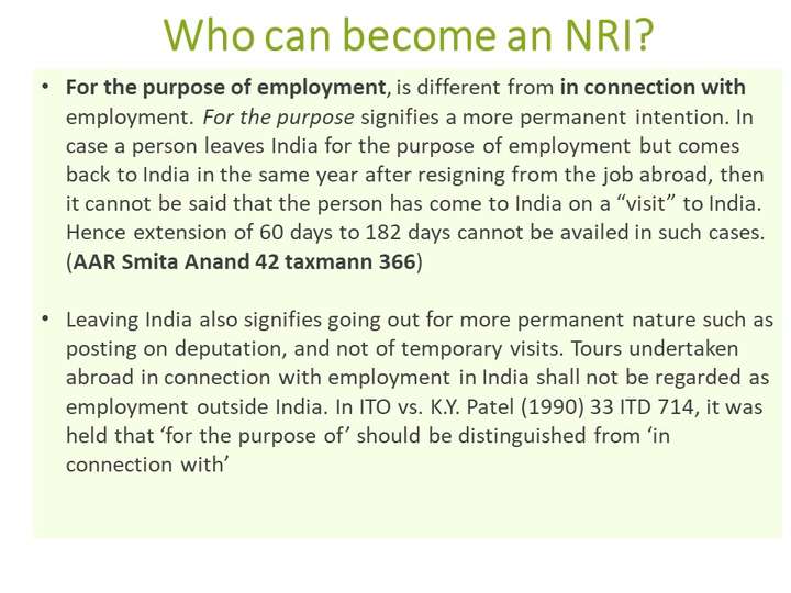 NRI and Income Tax implications | CA for NRIs in Mumbai