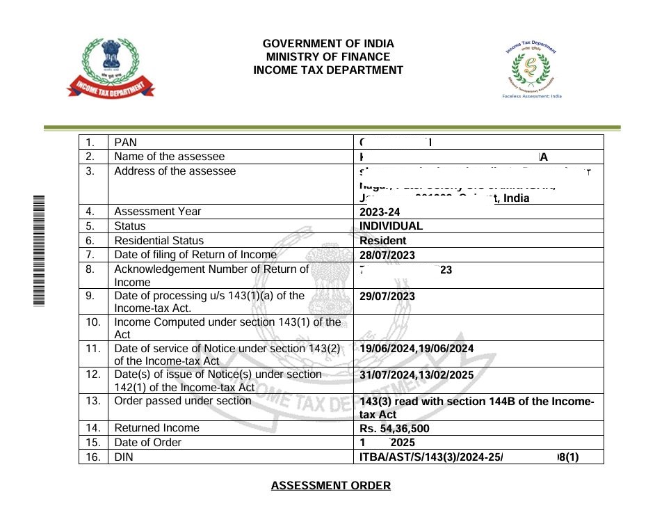 CA Mitesh and Associates Firm Successfully Defends High-Volume Crypto Trader Against 2025 Income Tax Notice