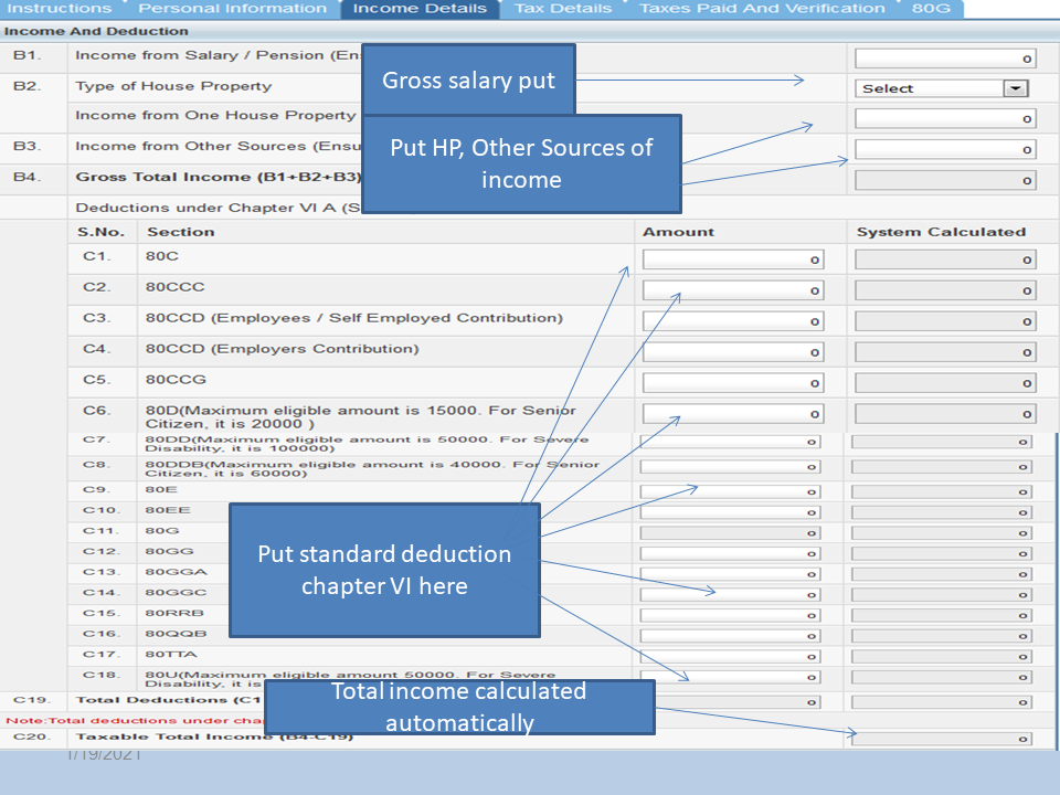 CA for Income Tax filing