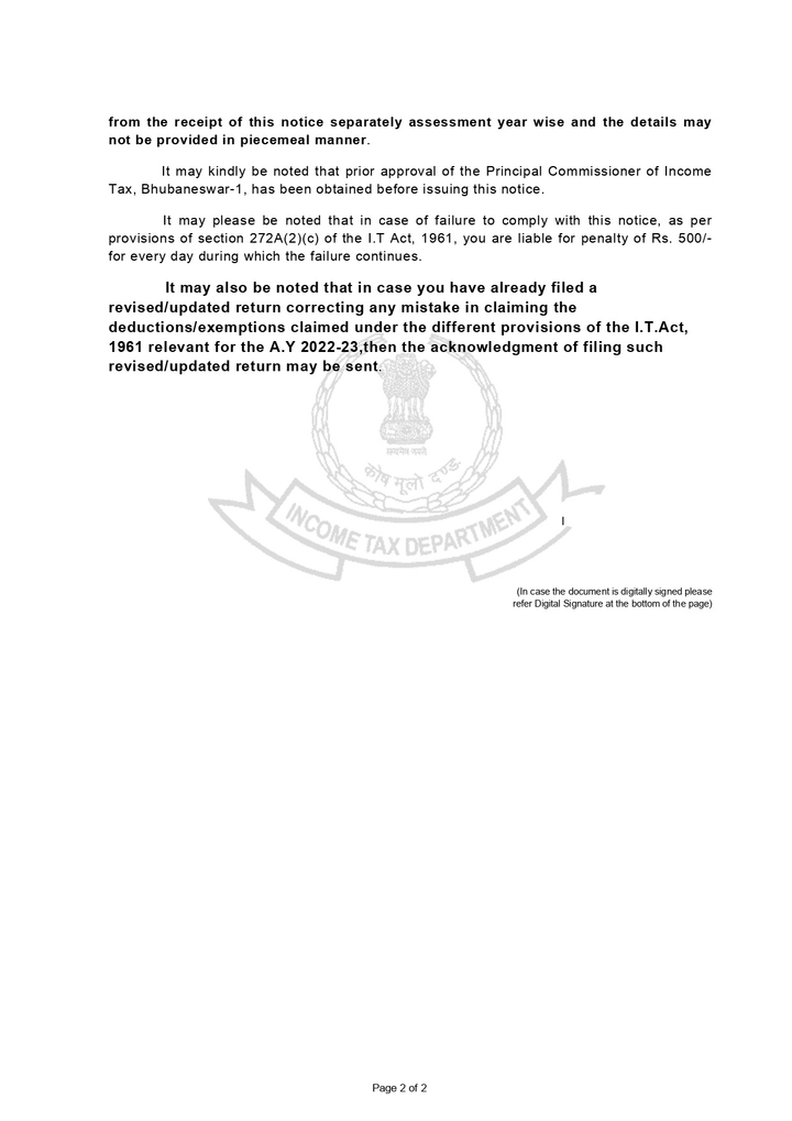 Income Tax Notice, Section 133(6), ITR verification, Form 16, Form 12BB, Chapter VI-A deductions, refund scrutiny, penalty under Section 272A